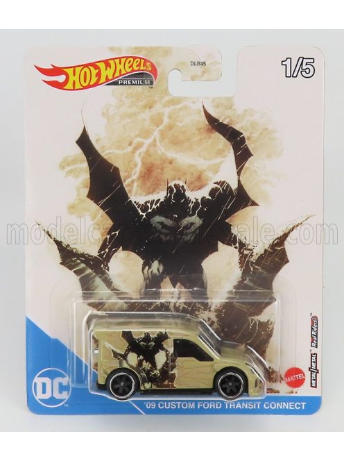 Mattel Hot Wheels - FORD USA TRANSIT CONNECT CUSTOM 2009 BEIGE
