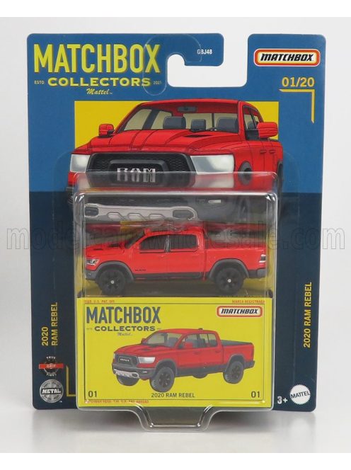 Mattel Hot Wheels - FORD USA RAM REBEL PICK-UP 2020 RED BLACK