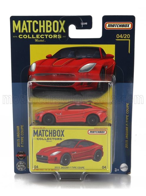 Mattel Hot Wheels - JAGUAR F-TYPE V8 COUPE 2015 RED BLACK