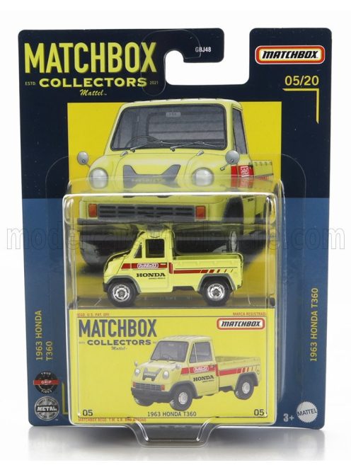 Mattel Hot Wheels - HONDA T360 PICK-UP 1963 YELLOW RED