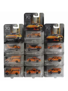   Mattel Hot Wheels - FIAT SET ASSORTMENT 10 PIECES - 70 YEARS EDITION ORANGE