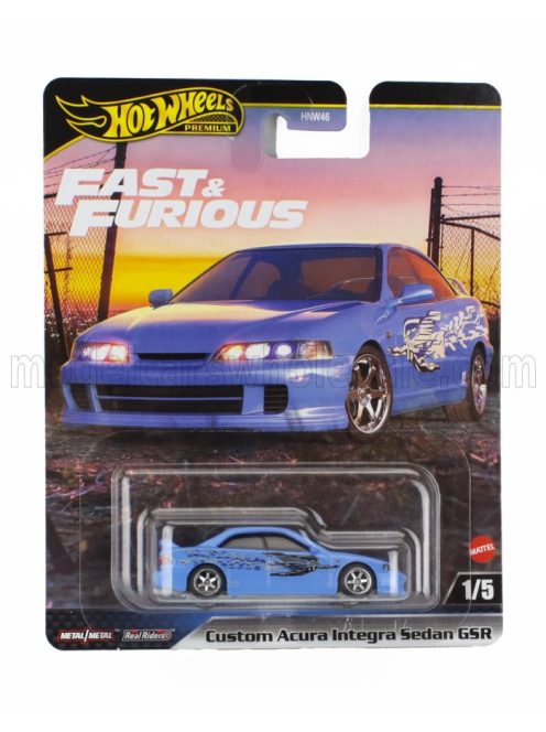 Mattel Hot Wheels - ACURA INTEGRA SEDAN GSR 2001 - FAST & FURIOUS BLUE