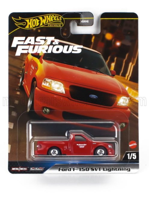 Mattel Hot Wheels - FORD USA F-150 SVT LIGHTNING PICK-UP 1999 - FAST & FURIOUS RED