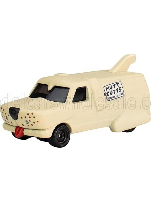 Mattel Hot Wheels - TRUCK VAN MUTT CUTTS PROVIDENCE R.I. DUMB & DUMBER MOVIE 1994 CREAM