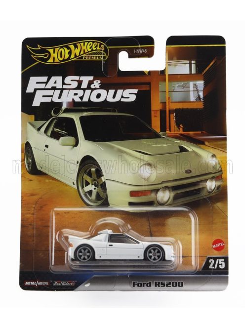 Mattel Hot Wheels - FORD ENGLAND RS200 COUPE 2-DOOR 1983 - FAST & FURIOUS 4 2009 WHITE