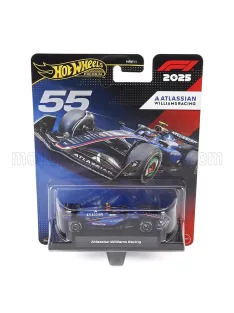   Mattel Hot Wheels - WILLIAMS F1 FW47 TEAM WILLIAMS ATLASSIAN RACING N 55 SEASON 2025 CARLOS SAINZ BLUE BLACK
