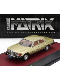   Matrix Scale Models - MERCEDES BENZ S-CLASS 300SD TURBODIESEL (W116) USA VERSION 1977 GOLD MET