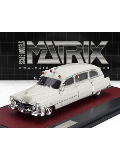 Matrix Scale Models - CADILLAC SUPERIOR AMBULANCE 1951 WHITE