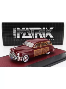   Matrix Scale Models - PACKARD 8 EIGHT STATION SEDAN 1948  RED WOOD