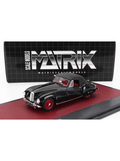 Matrix Scale Models - ASTON MARTIN 2-L SPORTS SPIDER CABRIOLET CLOSED 1949 BLACK