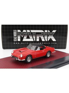   Matrix Scale Models - FERRARI 400 SUPERAMERICA PINIFARINA CABRIOLET CLOSED 1960 RED BLACK