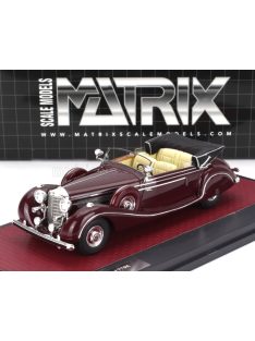  Matrix Scale Models - MERCEDES BENZ 770K (W150) CABRIOLET OPEN 1939 BORDEAUX