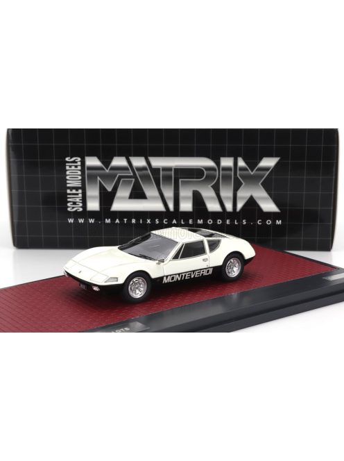 Matrix Scale Models - MONTEVERDI HAI 450 GTS 1973 WHITE BLACK