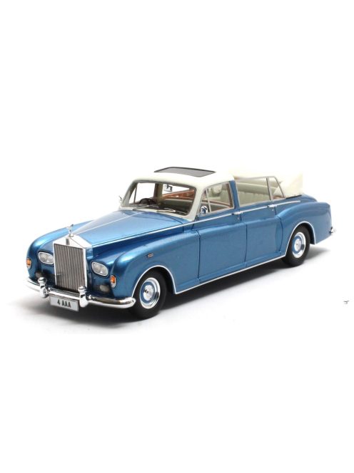 Matrix Scale Models - ROLLS ROYCE PHANTOM VI LANDAULETTE SEMICONVERTIBLE OPEN 1973 LIGHT BLUE WHITE
