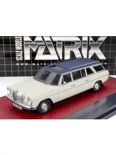   Matrix Scale Models - MERCEDES BENZ V114 LWB CRAYFORD ESTATE 1971 WHITE