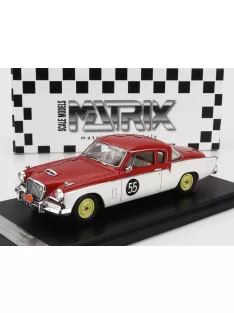   Matrix Scale Models - STUDEBAKER POWER HAWK N 55 RALLY TULIP 1956 RED WHITE