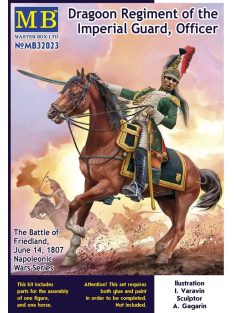   Master Box - Napoleonic Wars Series. Dragoon Regiment of the Imperial Guard, The Battle of Friedland, June 14, 1807. Officer / Senior Sergeant