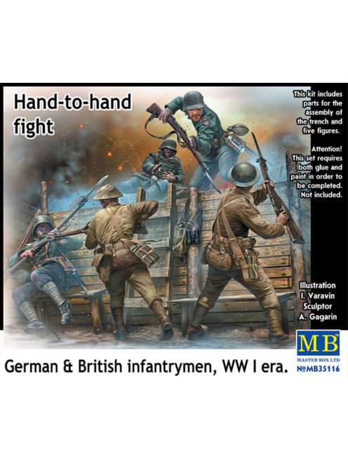 Master Box - Hand-to-hand fight, German & British infantrymen, WW I era