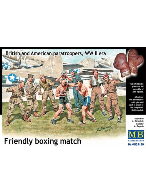 Master Box - Friendly boxing match. British and American paratroopers, WW II era