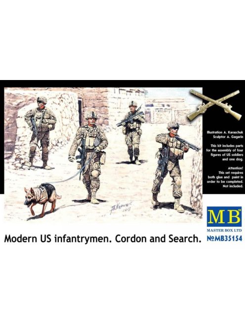 Master Box - Modern US infantrymen. Cordon and Search