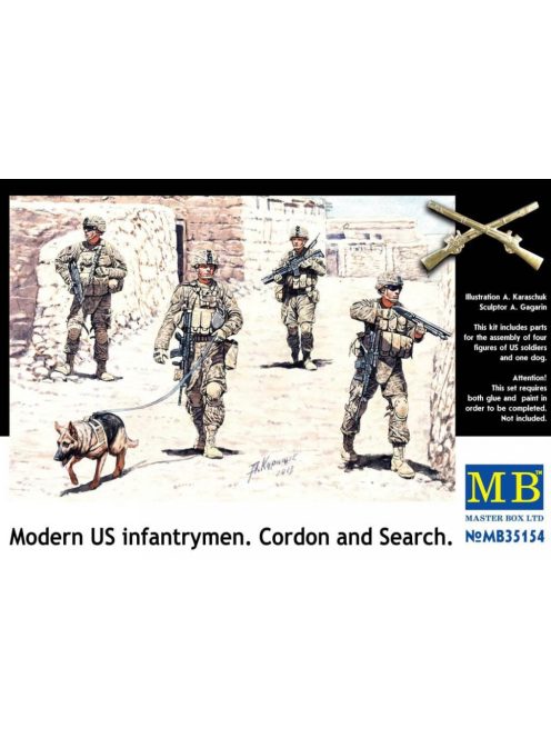 Master Box - Modern US infantrymen. Cordon and Search