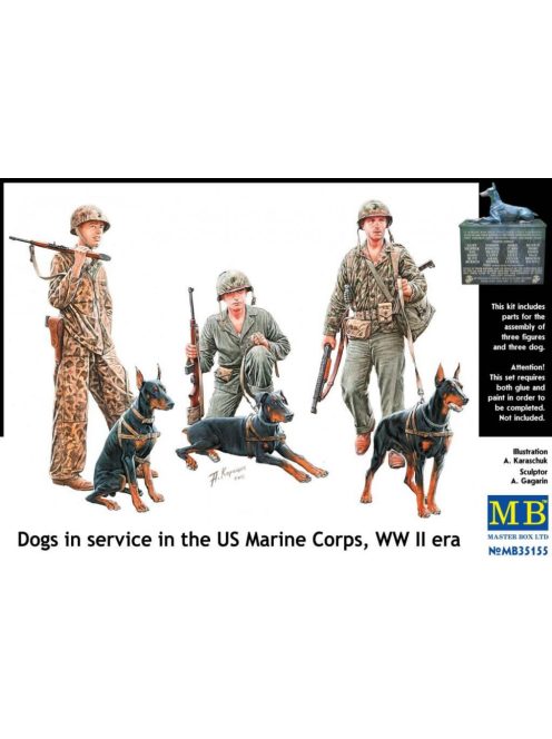 Master Box - Dogs in Service in the US Marine Corps, WW II Era