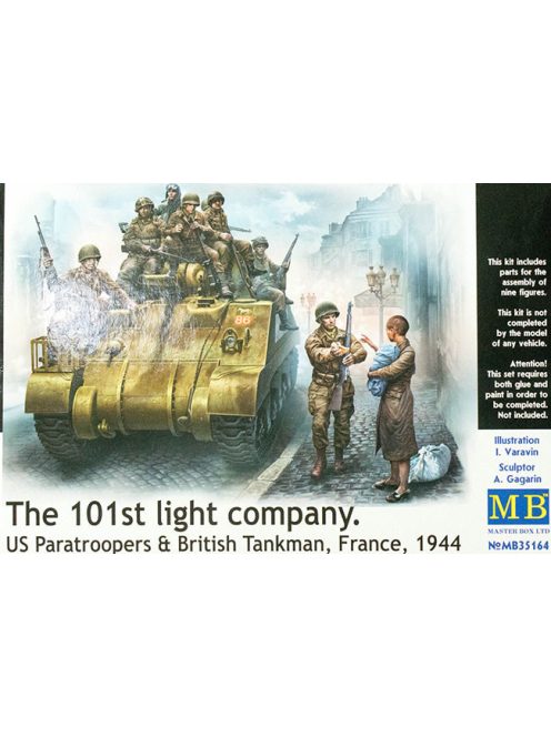 Master box - 101th light company.US paratroopers and British tankmen