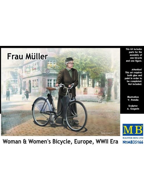 Master Box - Frau Muller. Woman &Women"s Bicycle,Europe, WW II Era