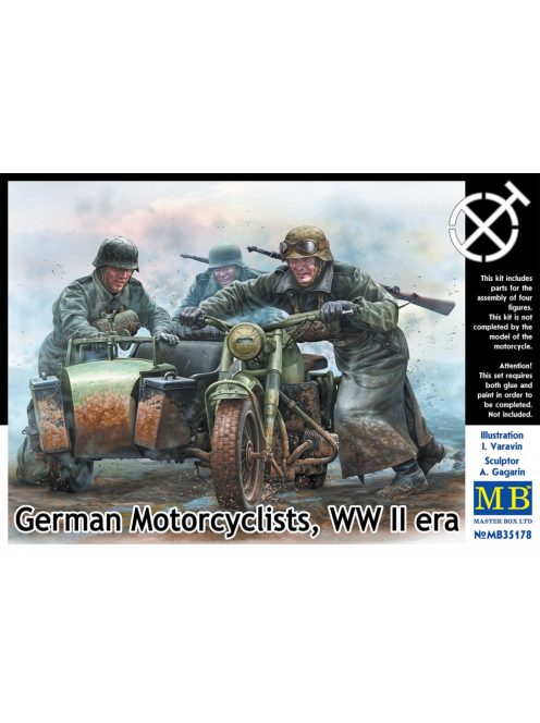 Master Box - German Motorcyclists, WWII era