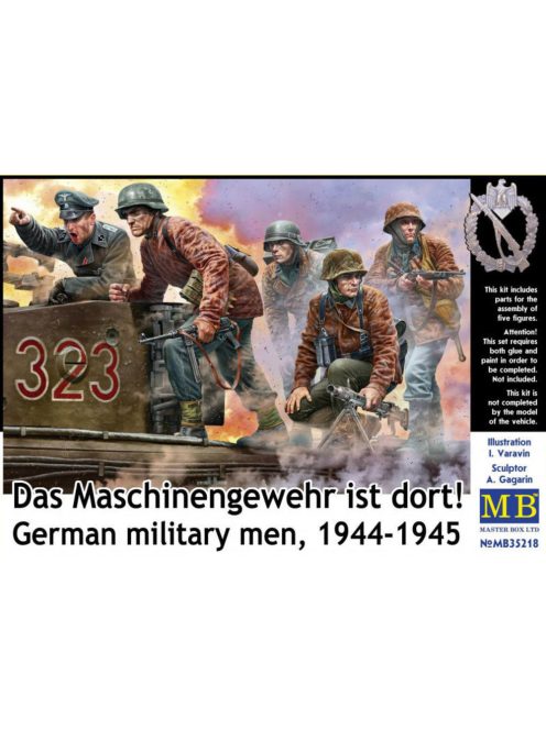 Master Box Ltd. - German military men, 1944-1945. Das Maschinengewehr ist dort!