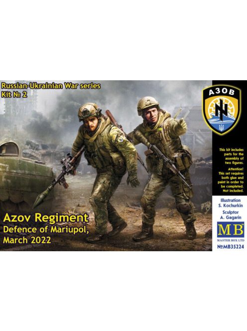 Master Box - Russian-Ukrainian War series,Kit No 2.Azov Regiment,Defence of Mariupol,March20