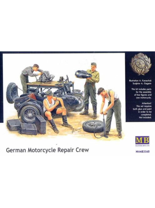 Master Box - German Motorcycle Repair Crew