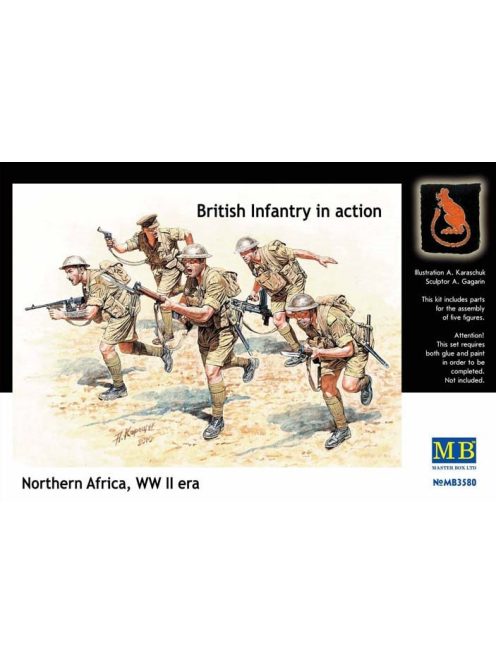 Master Box - British Infantry in action,Northern Africa, WW II Era