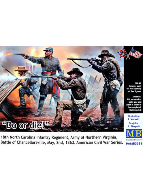 Master Box Ltd. - Do or die!18th Infantry Regiment of North Carolina.U.S. Civil War Series