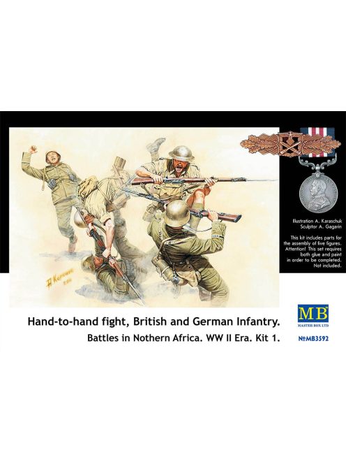 Master Box - Hand-to-hand fight, British and German Infantry. Battles in Norther