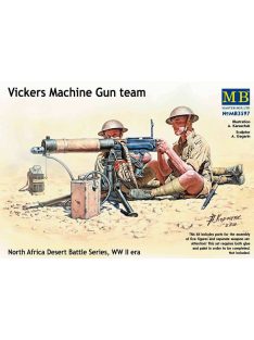   Master Box - Vickers Machine Gun team, North Africa Desert Battle Series,WW II E