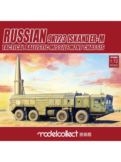 Modelcollect - Russian 9K720 Iskander-M Tactical Ballis Missile Mzkt Chassis Pre-Painting Kit