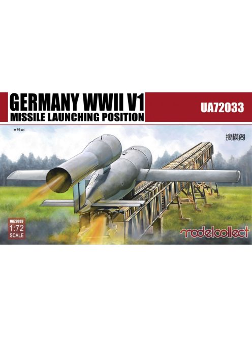 Modelcollect - Germany WWII V1 Missile launching positi 2 in 1