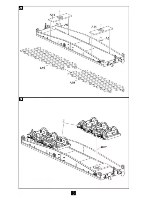 Modelcollect - Germany Schwere Plattformwagen type ssyms 80