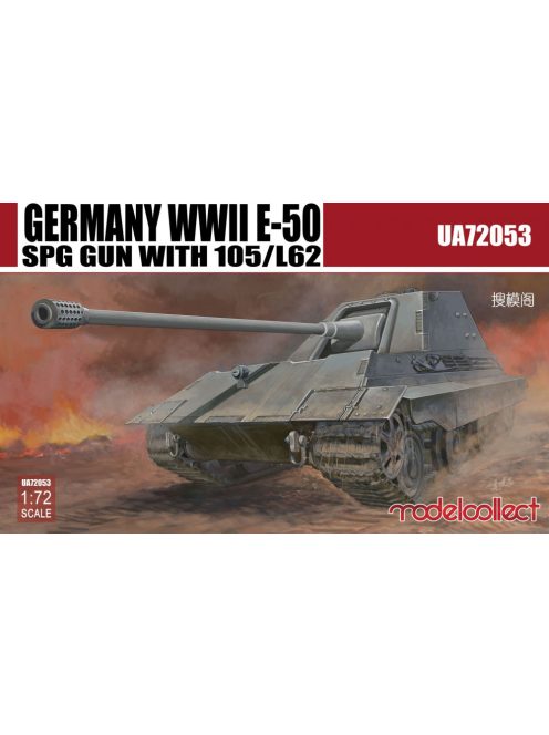 Modelcollect - Germany WWII E-50 SPG GUN with 105/L62