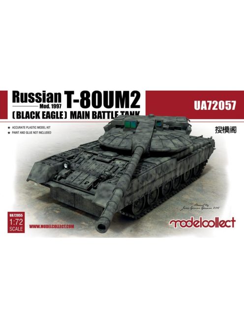 Modelcollect - Russian T-80UM2 Mod.1997 (Black eagle) Main Battle Tank