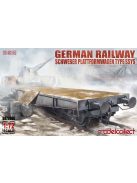 Modelcollect - German Railway Schwerer Plattformwagen Type ssys 1+1 pack