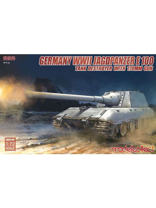 Modelcollect - German WWII Jagdpanzer E-100 Tank destro -yer with 170mm gun