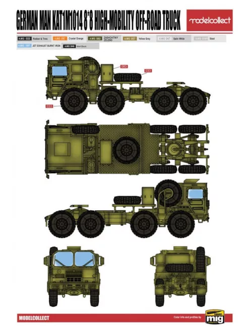 Modelcollect - German MAN KAT1M1014 8*8 HIGH-Mobility off-road truck