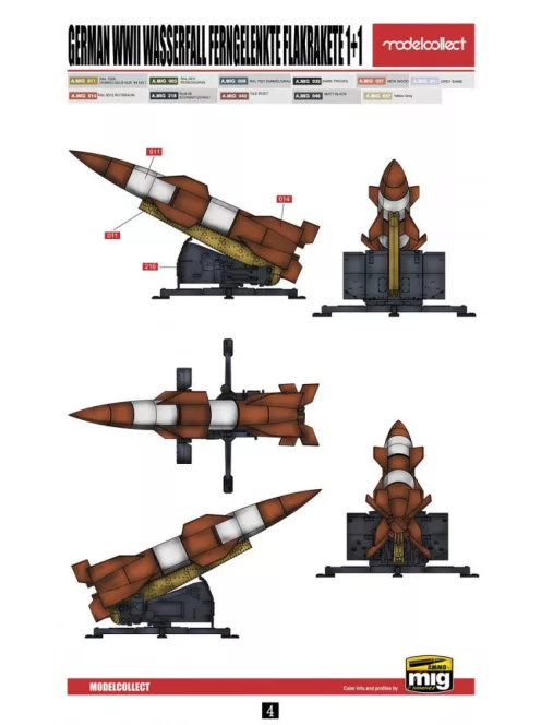 Modelcollect - German WWII Wasserfall Ferngelenkte Flakrakete 1+1 pack