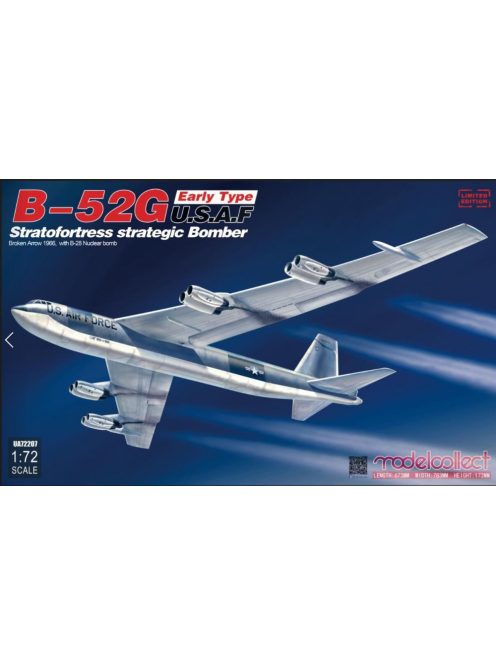Modelcollect - B-52G early type U.S.A.F stratofortress strategic bomber Broken Arrow1966 w.B-28