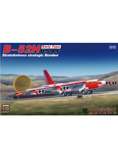 Modelcollect - B-52H early type Stratofortress strategi Bomber, Limited Edition