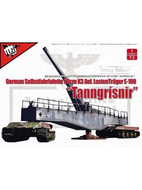 Modelcollect - Fist of War WWII German 28CM Kanone 3 Auf LastentrĂ¤ger E-100