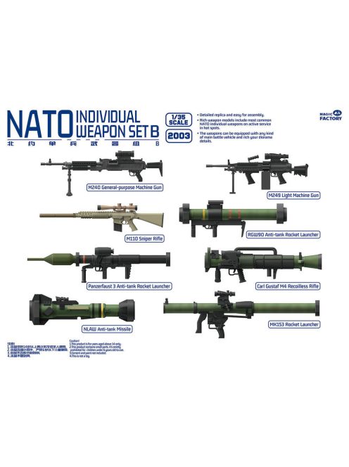 Magic Factory - NATO Individual Weapon Set B(A kit incl.2pcs of each weapon