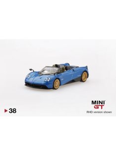   Minigt - 1:64 2018 Pagani Huayra Roadster, Left Hand Drive, Blue - Mini Gt